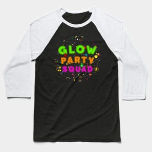 Party Squad Paint Splatter Effect Baseball T-Shirt